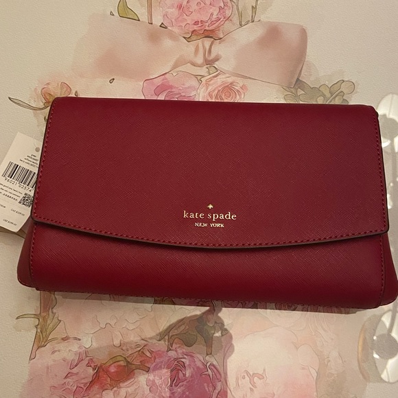 NWT Kate Spade ♠️ Greer Crossbody Berry Cobb Saffiano Leather - Picture 6 of 9
